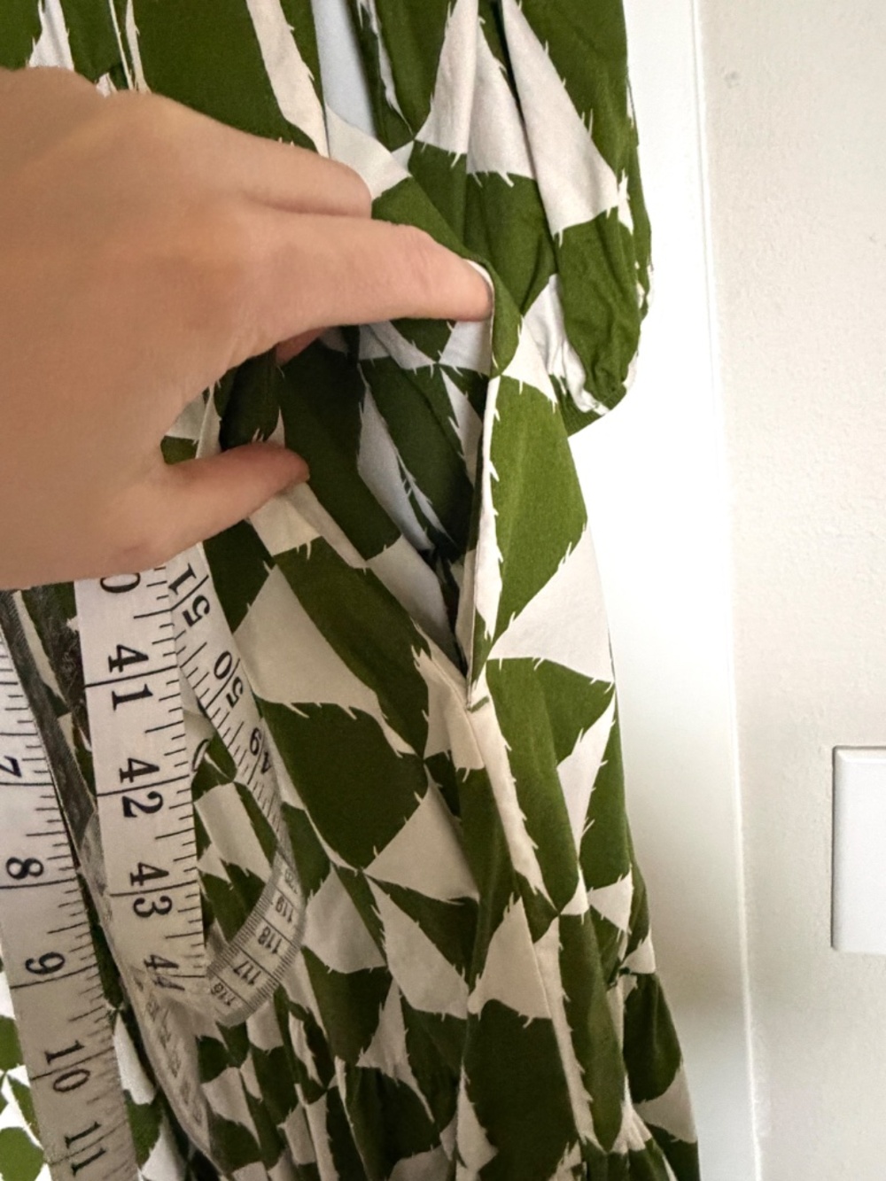 Olive Green Print The Bettina Tiered Shirt Dress by Maeve - Picture 5 of 9
